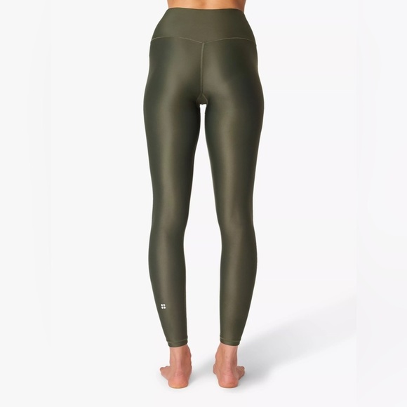 NEW Sweaty Betty Plus Size High Shine Compression Leggings Women’s XXL Green - Picture 7 of 13